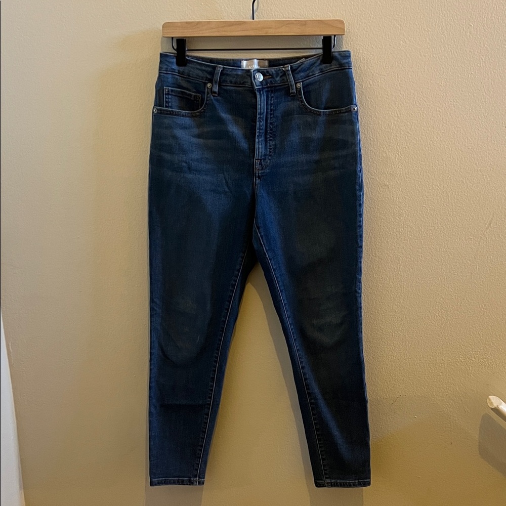 Everlane The Curvy High Rise‎ Skinny Jean Stretch Medium Wash Blue Crop Size 29